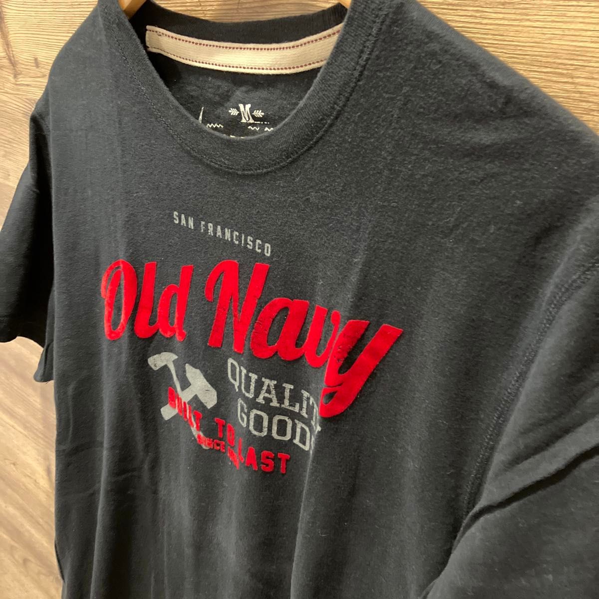 【美品】オールドネイビー　OldNavy メンズＴシャツ　半袖　ブラック Ｍ