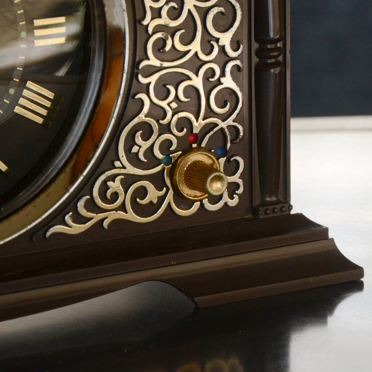 一風・古いSEIKOオルゴール置き時計 国鉄労組記念 可動品 の画像4
