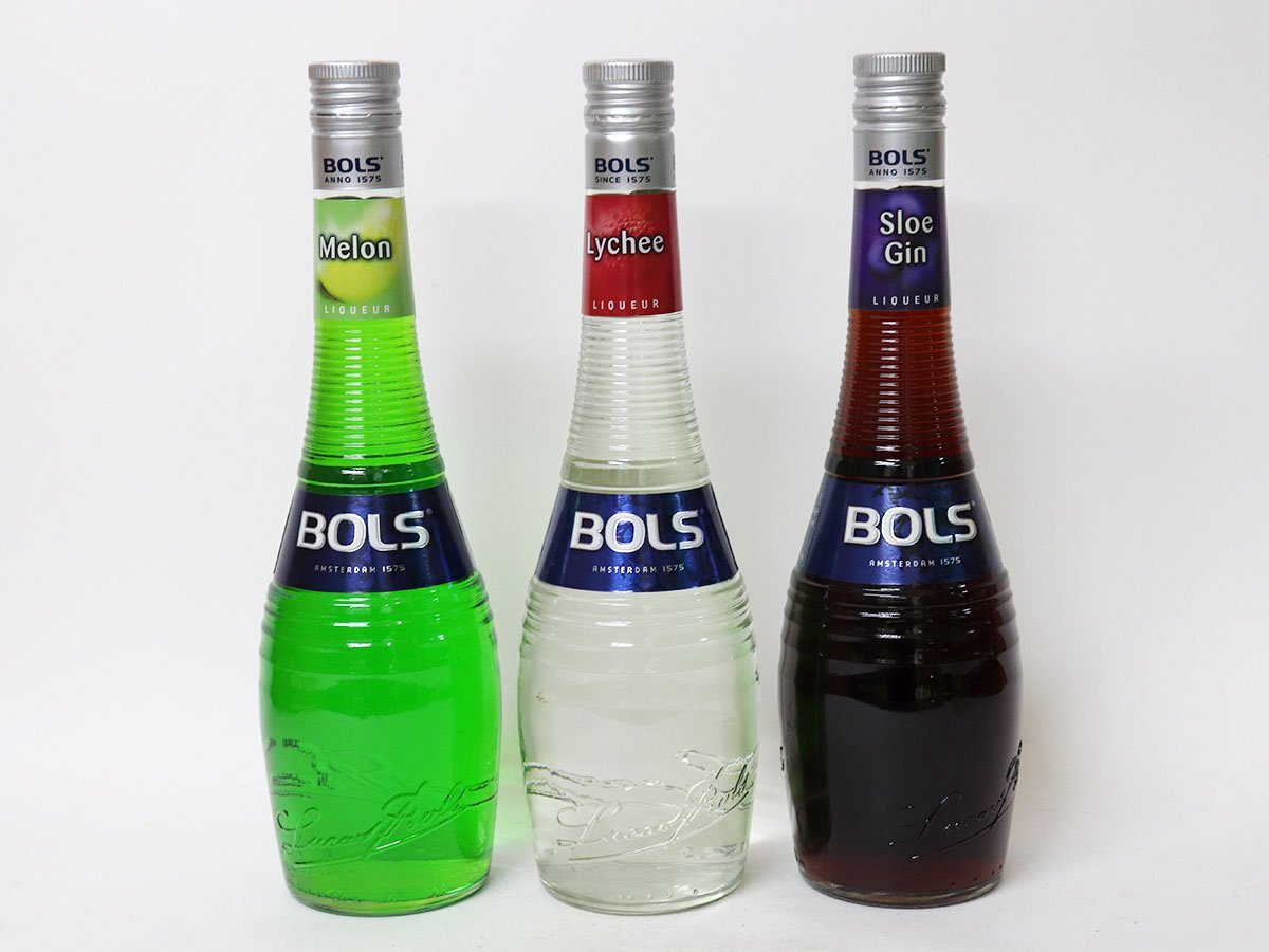 1円～★ボルス メロン ライチ スロージン BOLS*3本セット［度数:17% 33% 内容量:700ml］の画像1