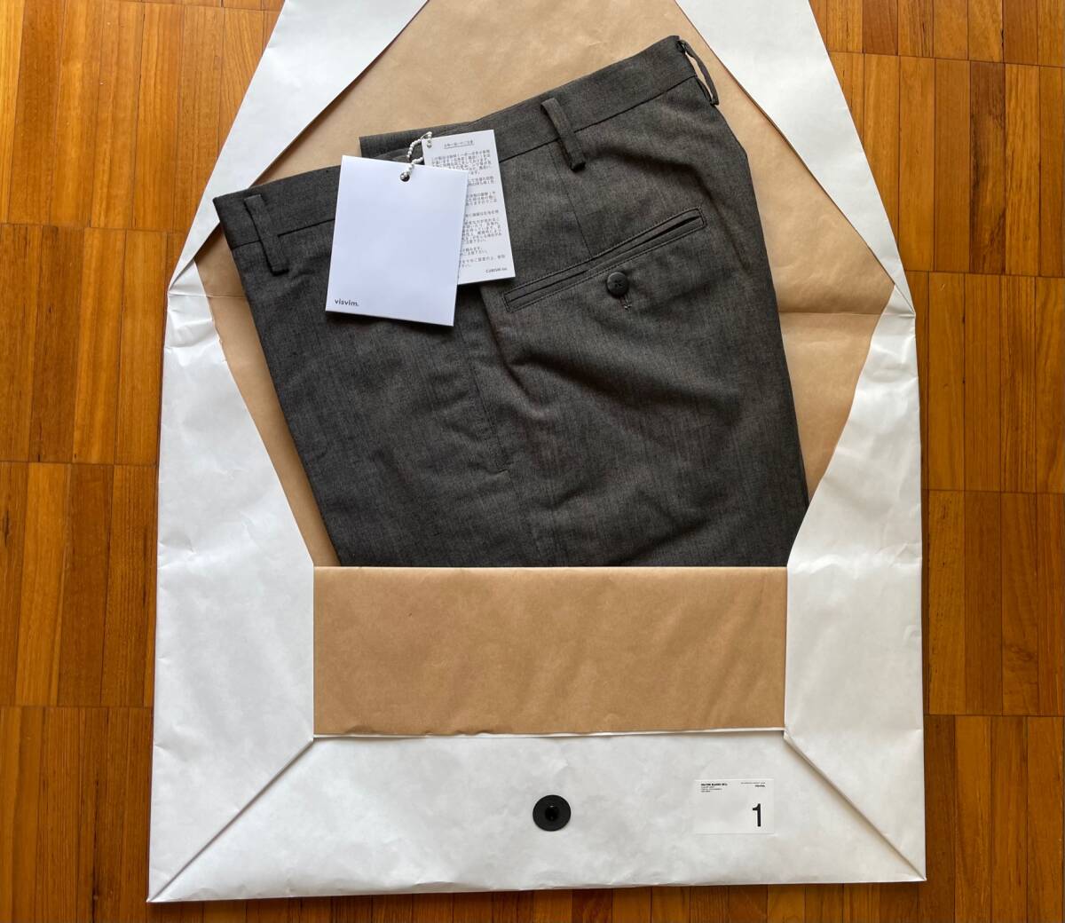 【セットアップ】新品未使用付属品完備 visvim 23ss DALTON SLACKS (W/L) スラックス パンツ スーツ ジャケット comoli auralee 取扱店購入の画像1