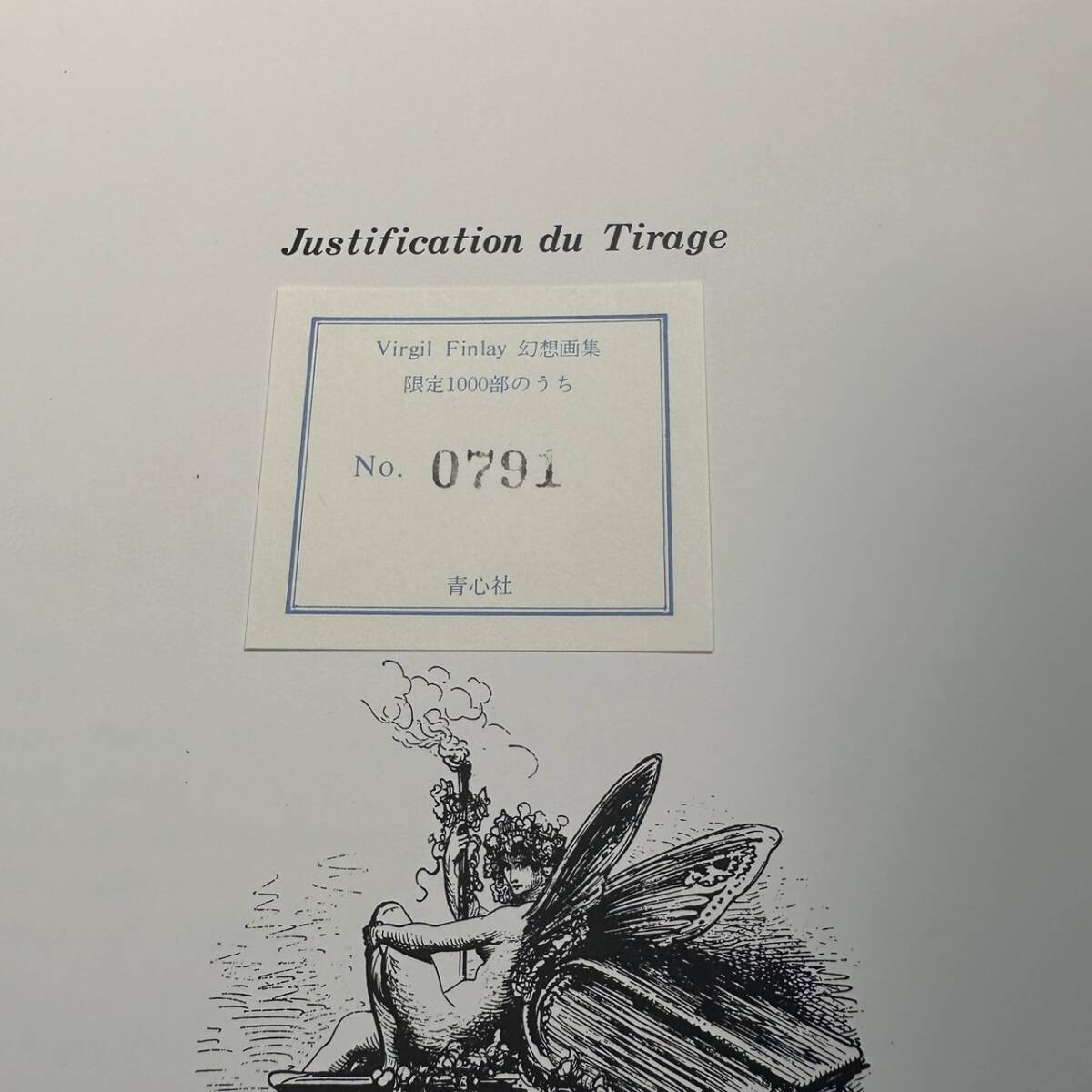 D-103【限定1000部の0791番】「ヴァージル・フィンレイ幻想画集」Virgil Finlay 大滝 啓裕 (編集) 外函付 ポスター付きの画像8