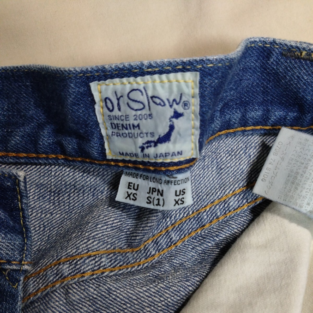 orslow　オウスロウ　セルビッチデニム　US-XS(W28)　日本製_画像6