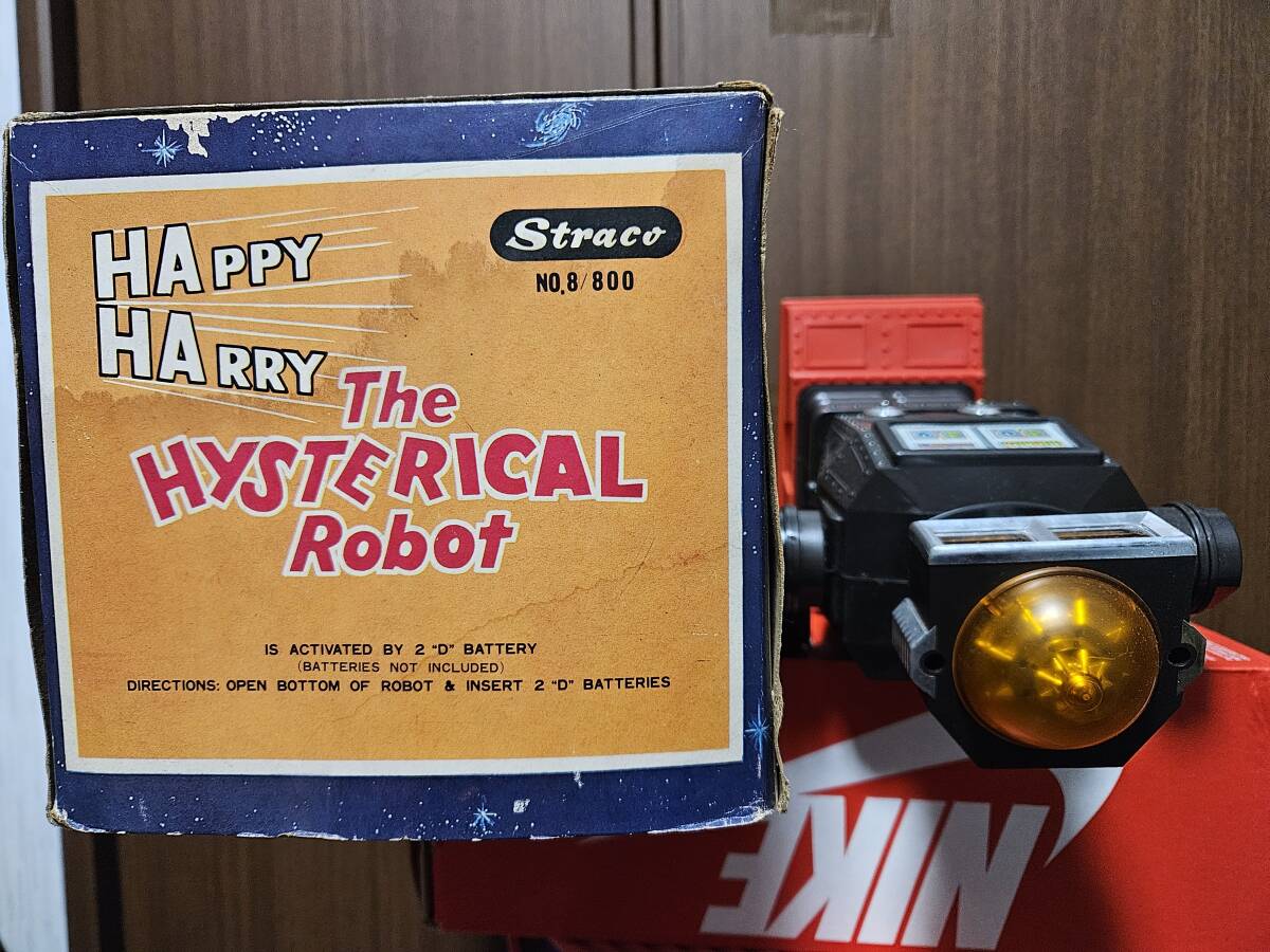 米澤玩具 ヨネザワのオモチャ バクショーロボット The Hysterical Robot 箱付 ジャンクの画像6