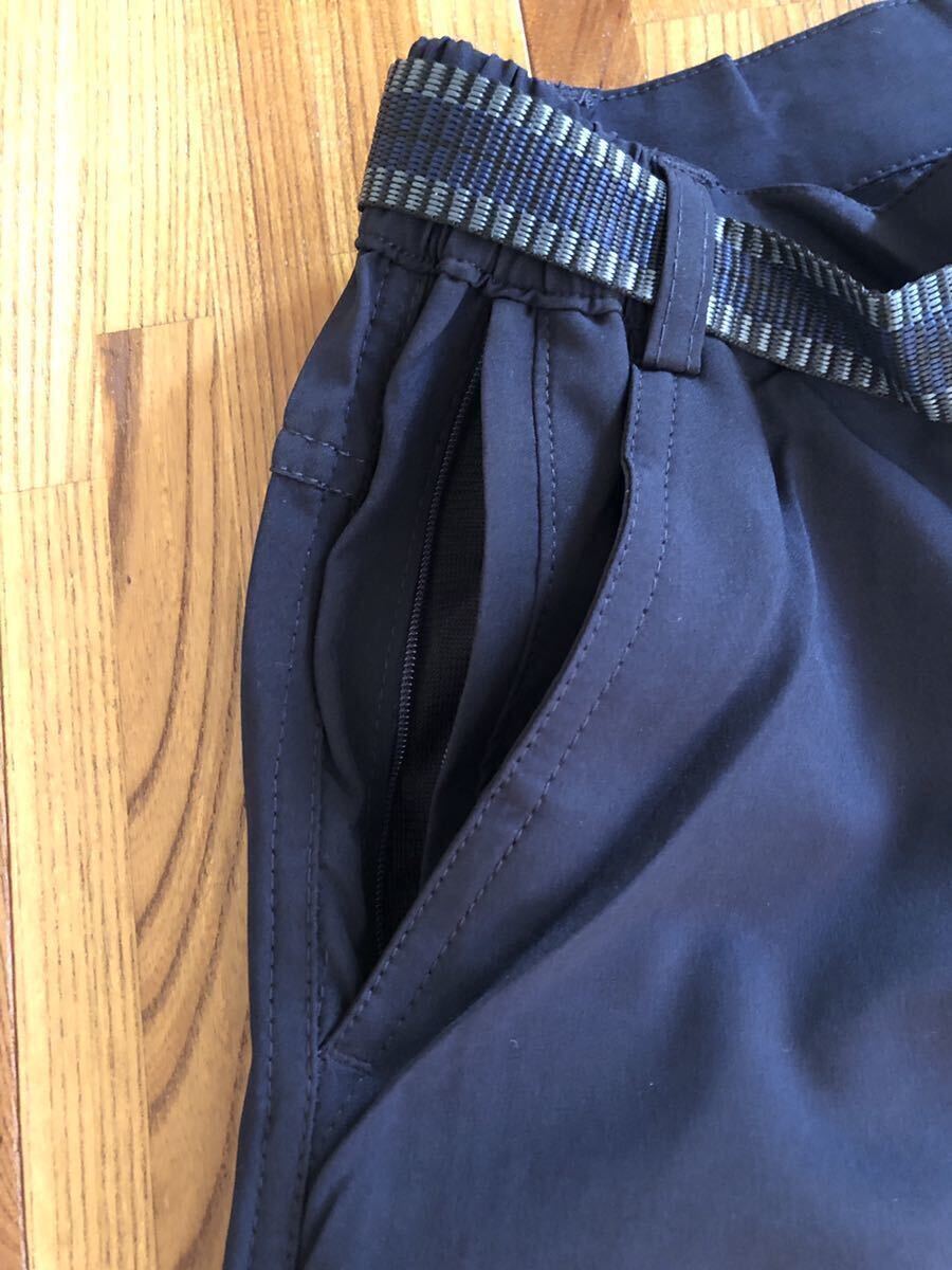 新品 イギリスSlazenger 春夏用 薄手ベルト付きトレッキングパンツ ネイビー 34インチ Ｌサイズ相当の画像4