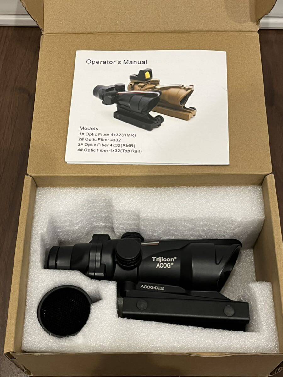 trijicon acog 4×32 スコープ レプリカ MWS CQB-R M4 HK416 HK417 などに ドットサイト ダットサイト 類似品の画像1