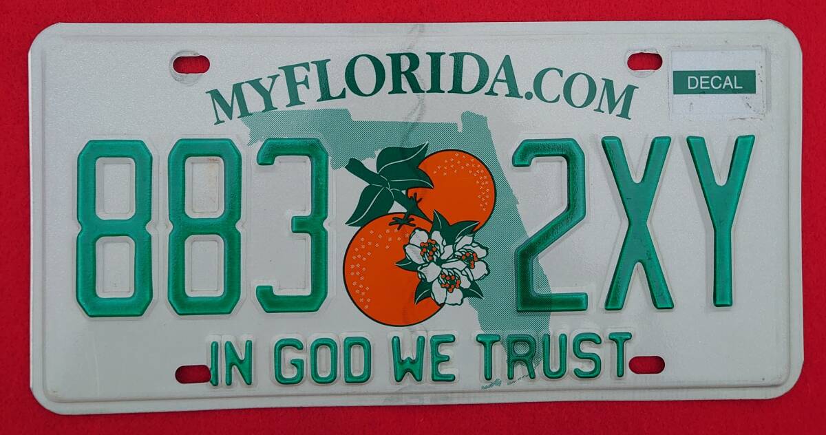 アメリカ合衆国のナンバープレート　フロリダ州_画像1