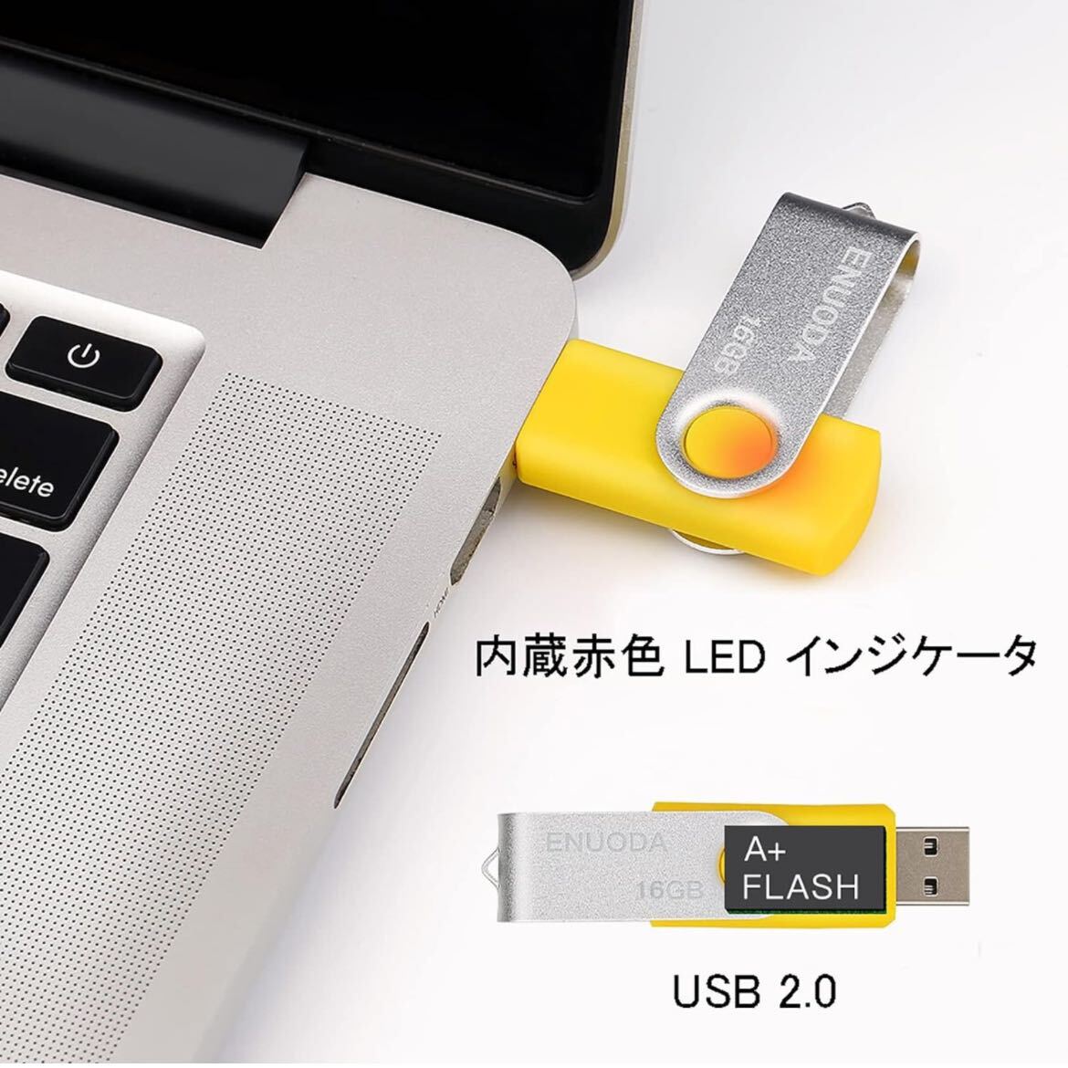 【開封のみ】ENUODA★ USBメモリ 16GB 10個セット USBメモリー 16ギガ USB 2.0 メモリ USBメモリースティック データ転送 (10個16GB)の画像5