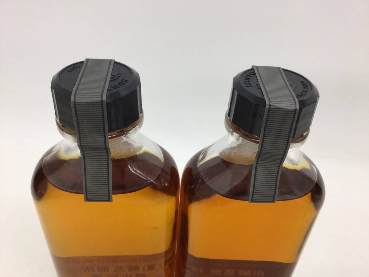 ウイスキー サントリー 山崎蒸溜所 樽出原酒 8年/15年 ベビーボトル 2本セット 190ml 重量番号:2(I-1)の画像4