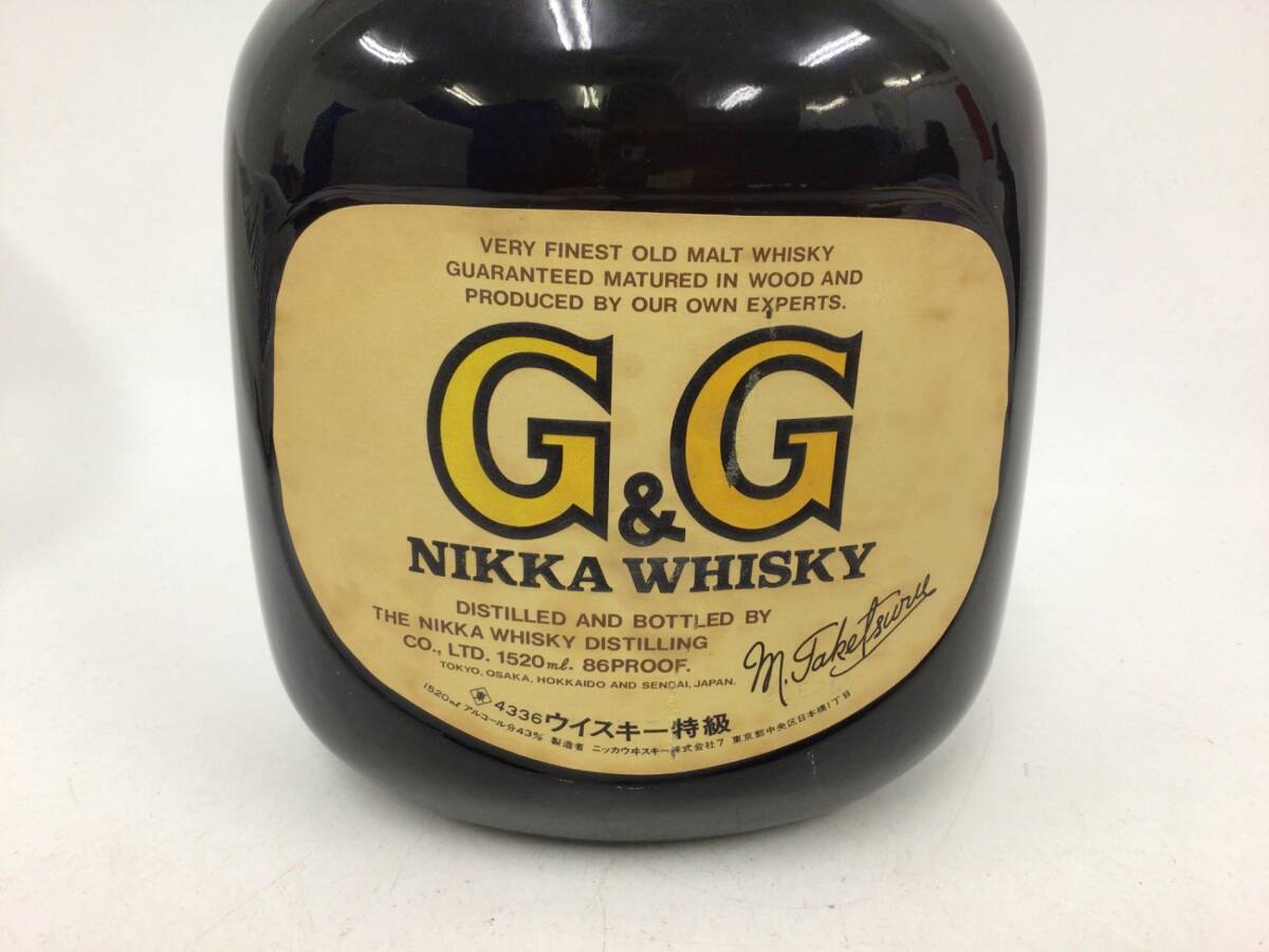 ウィスキー ニッカ G&G 1520ml 重量番号:5 (RW40)_画像2