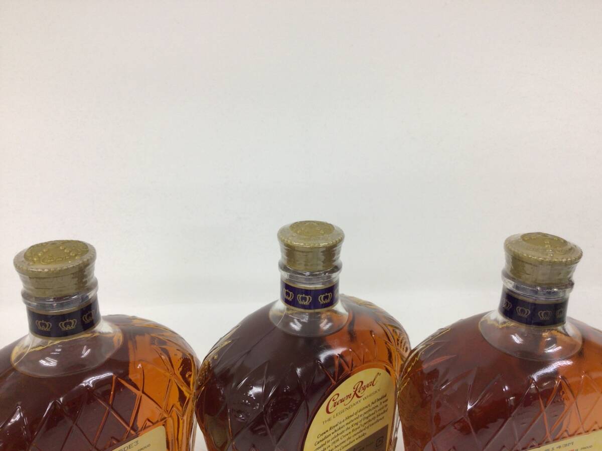  whisky Crown royal fine Deluxe 3 pcs set 750ml weight number :6(71)