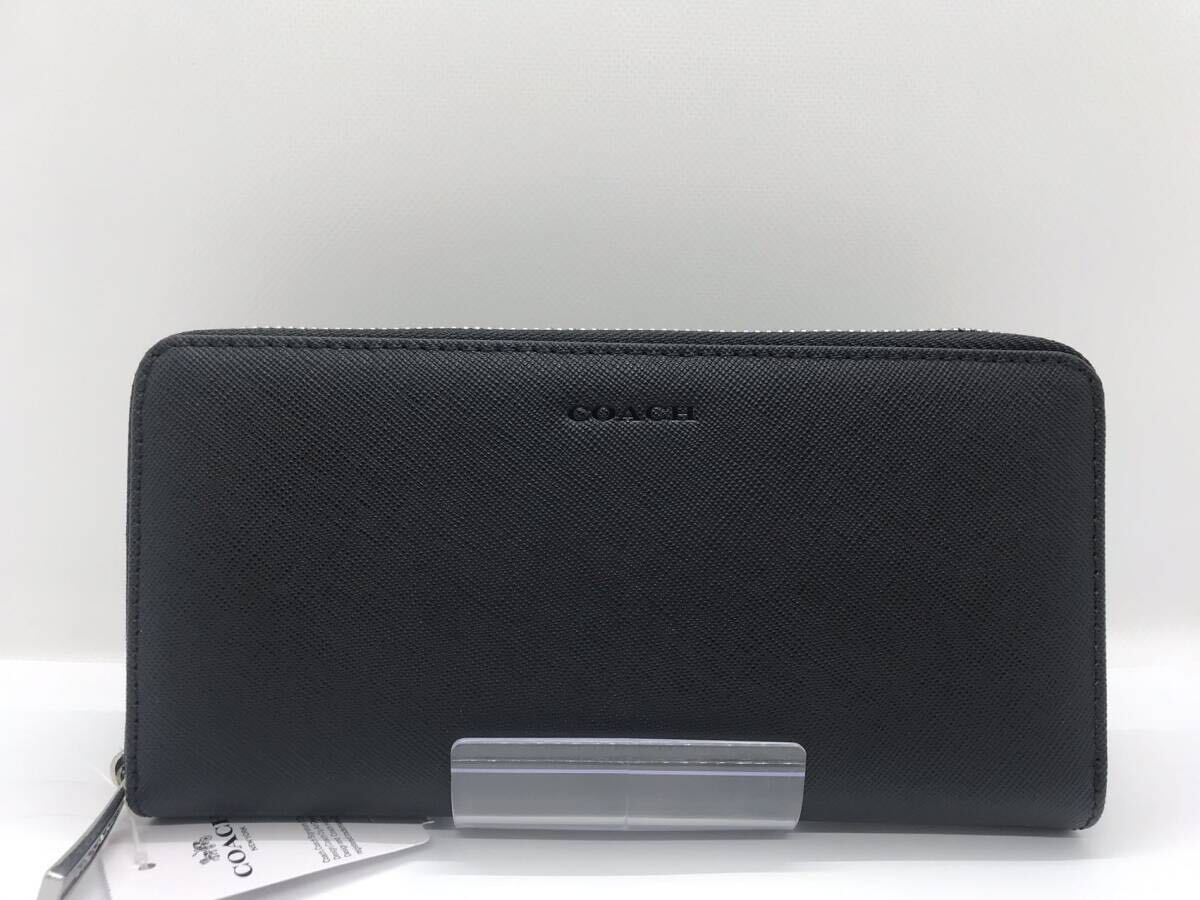 新品未使用 COACH コーチ 財布 長財布 メンズ ブラック 黒 _画像1