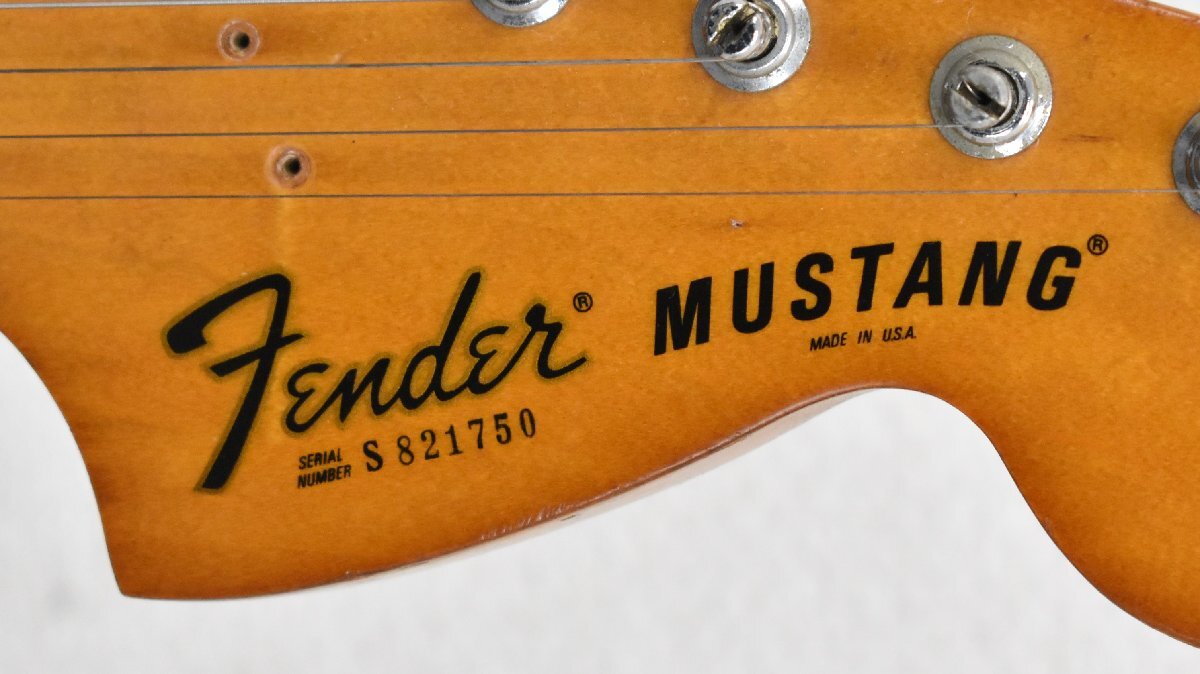 Σ2471 現状品 Fender USA MUSTANG #S821750 フェンダー エレキギターの画像9