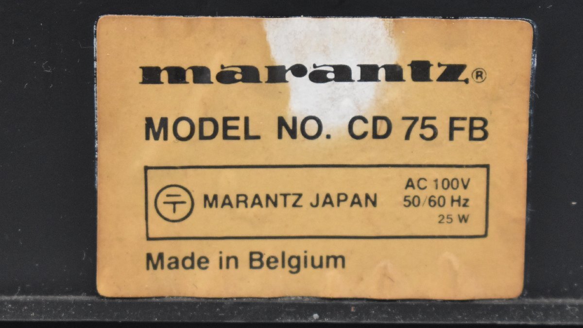 Σ2264 ジャンク品 marantz CD75FB マランツ CDデッキの画像7