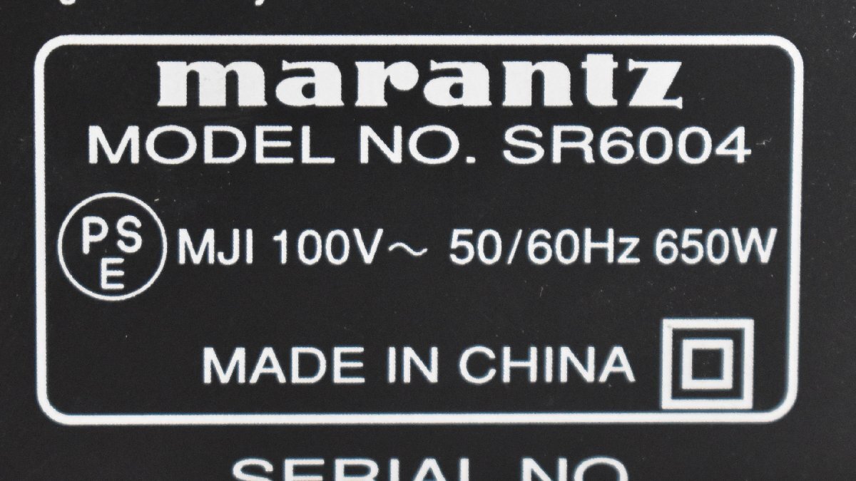 Σ2575 ジャンク品 marantz SR6004 マランツ AVアンプの画像8