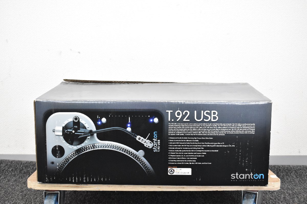 Σ2433 中古品 KORG Stanton T.92USB コルグ ターンテーブル 元箱付き ②の画像9