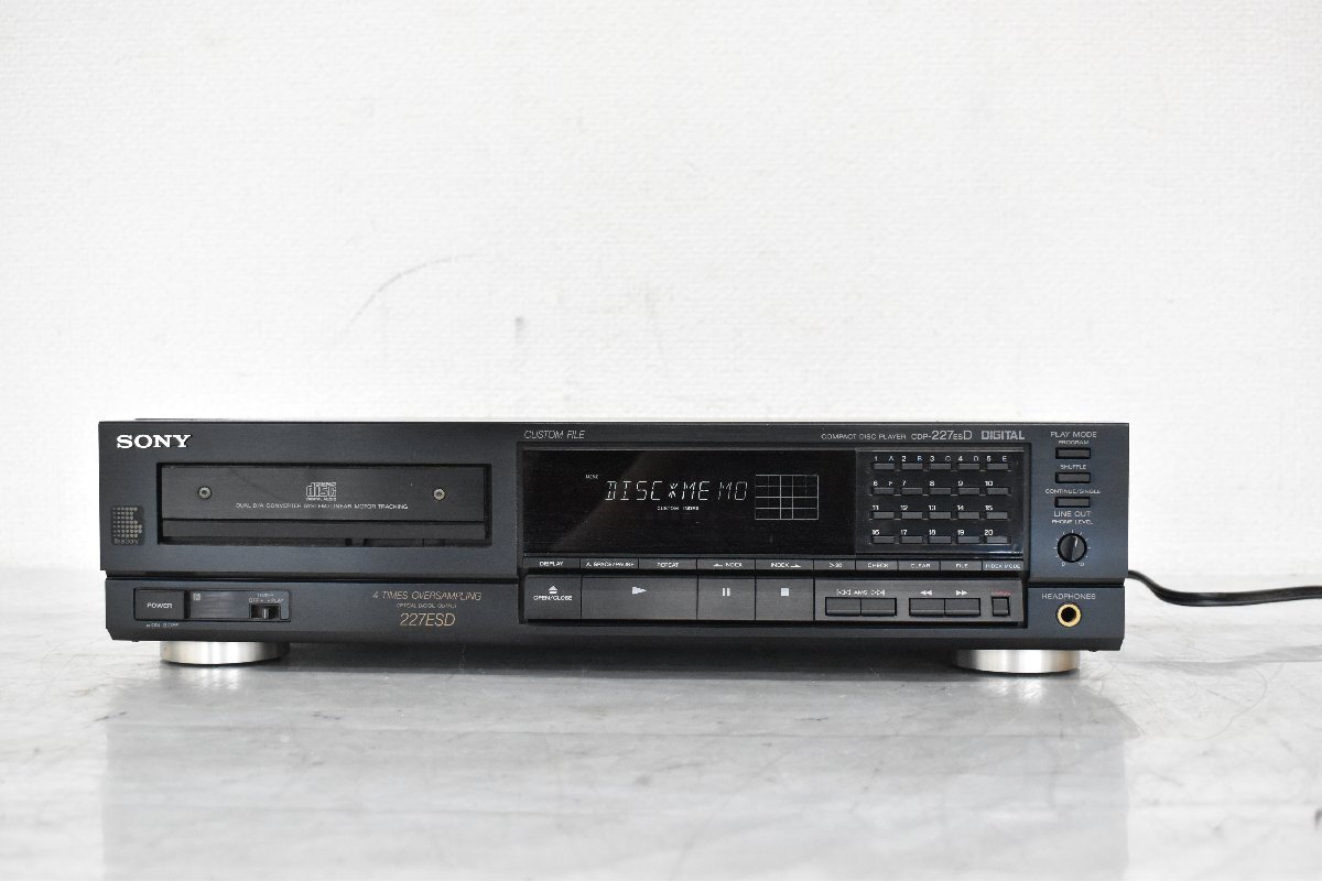 Σ2517 ジャンク品 SONY CDP-227ESD ソニー CDデッキの画像2