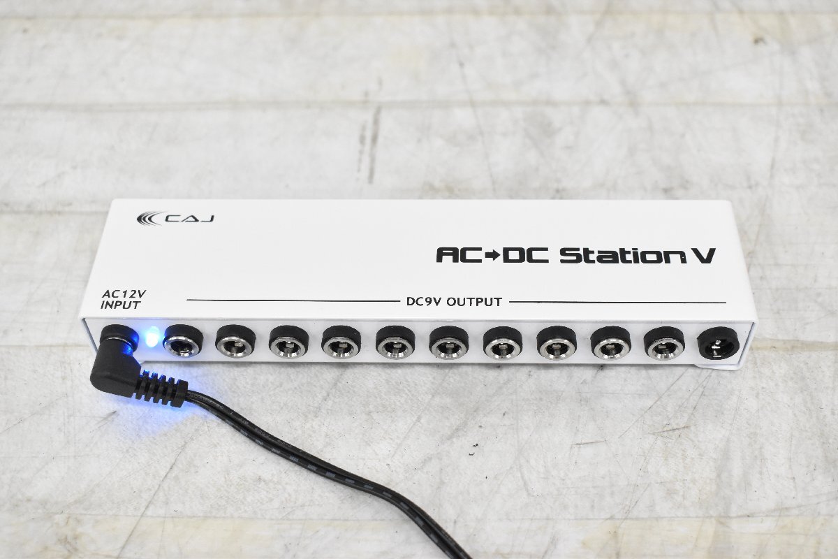 Σ2719 中古品 CAJ AC→DC Station V カスタムオーディオジャパン エフェクター用パワーサプライの画像2