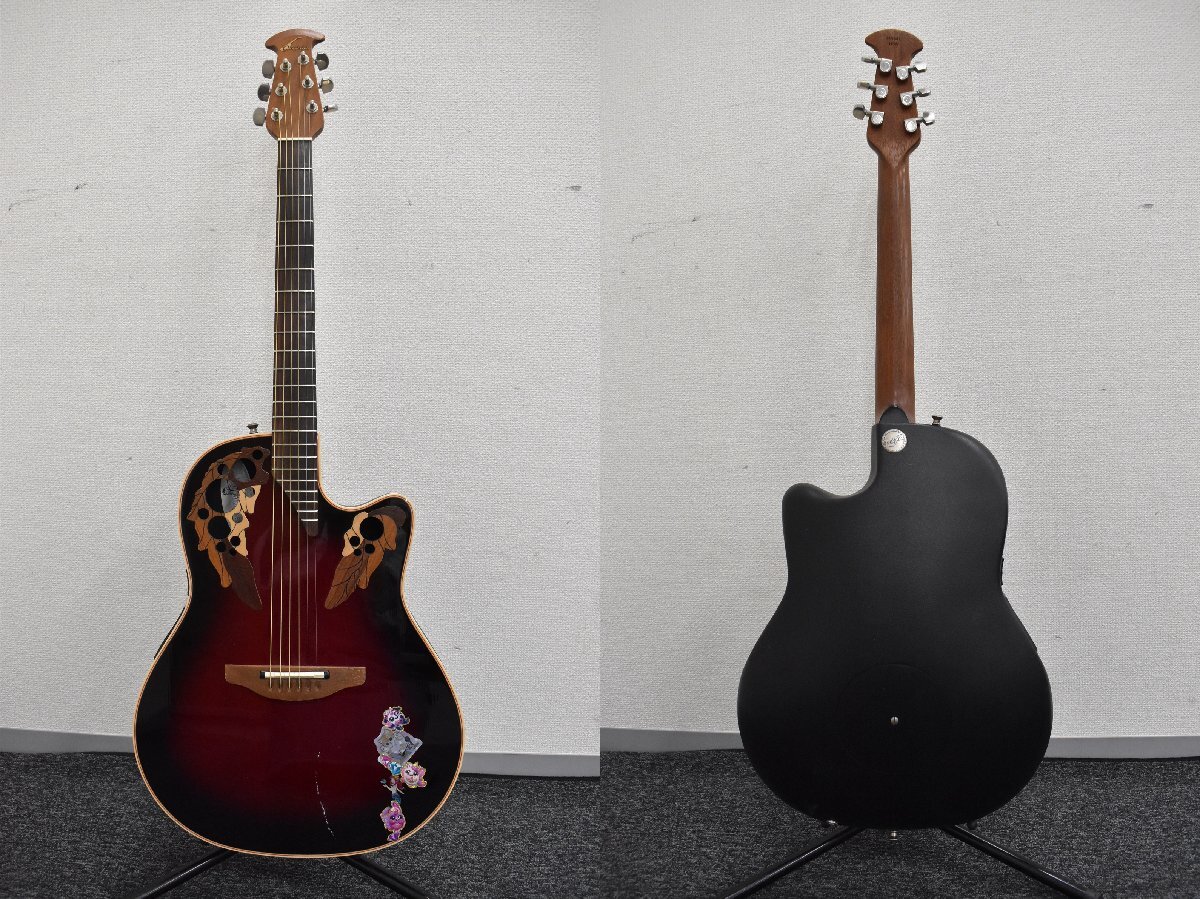 Σ2407 中古品 Ovation 6868 Elite Standard #535841 オベーション エレアコ ギターの画像3