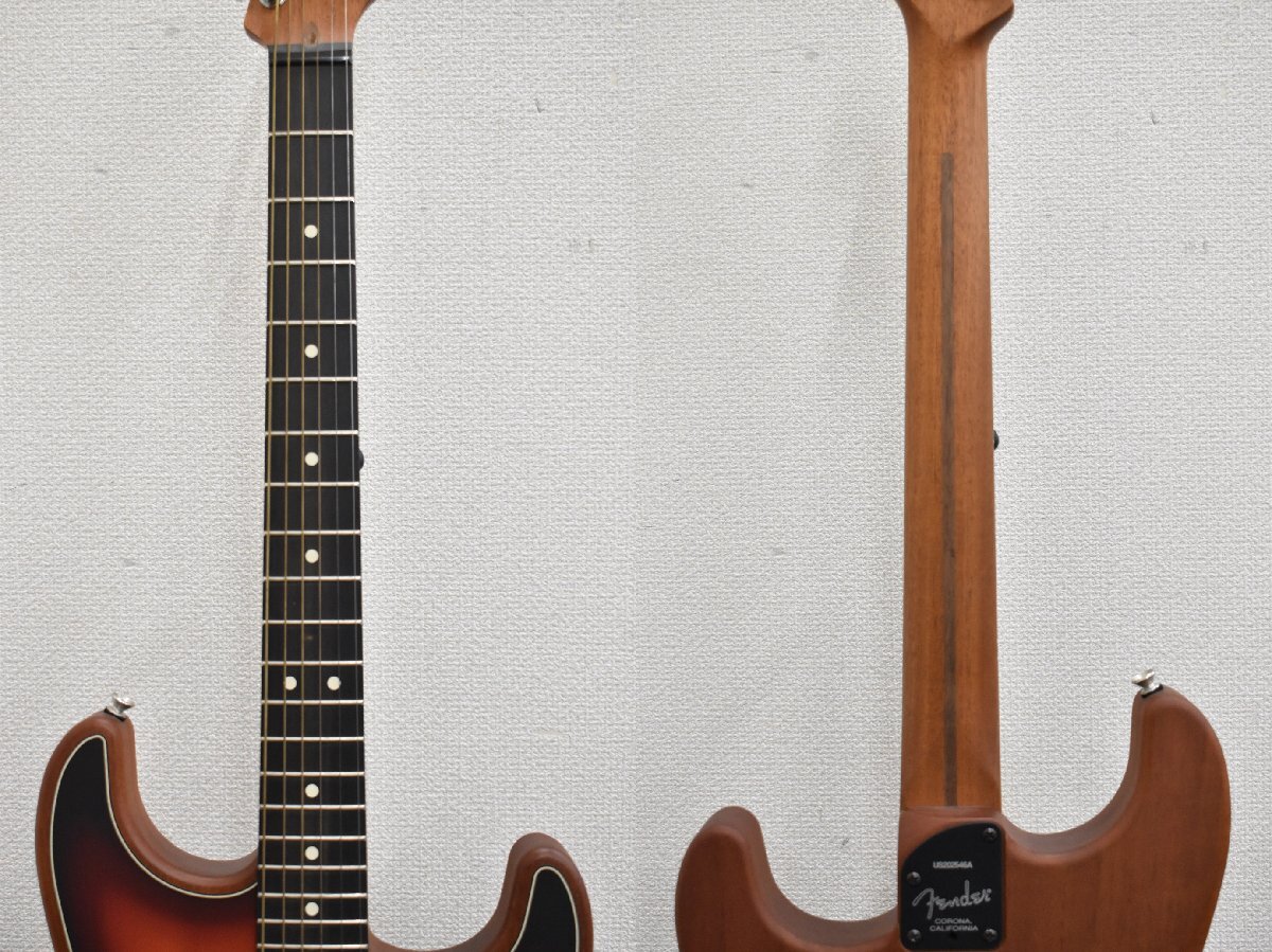 Σ2795 中古品 Fender American Acoustasonic Stratocaster START,3TS W/BAG EB #US202546A フェンダー エレアコ ギターの画像6