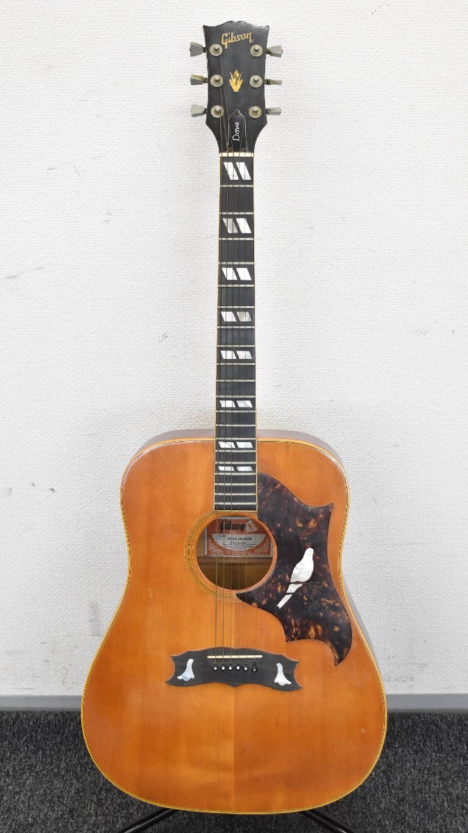 Σ2459 ジャンク品 Gibson USA DOVE CUSTOM Guarantee #B000036 ギブソン アコースティックギターの画像4