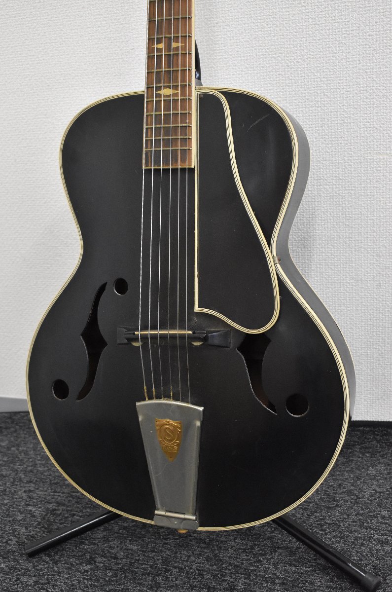 Σ2411 ジャンク品 ZEN-ON Pick Guitar 全音 フルアコ ギターの画像1