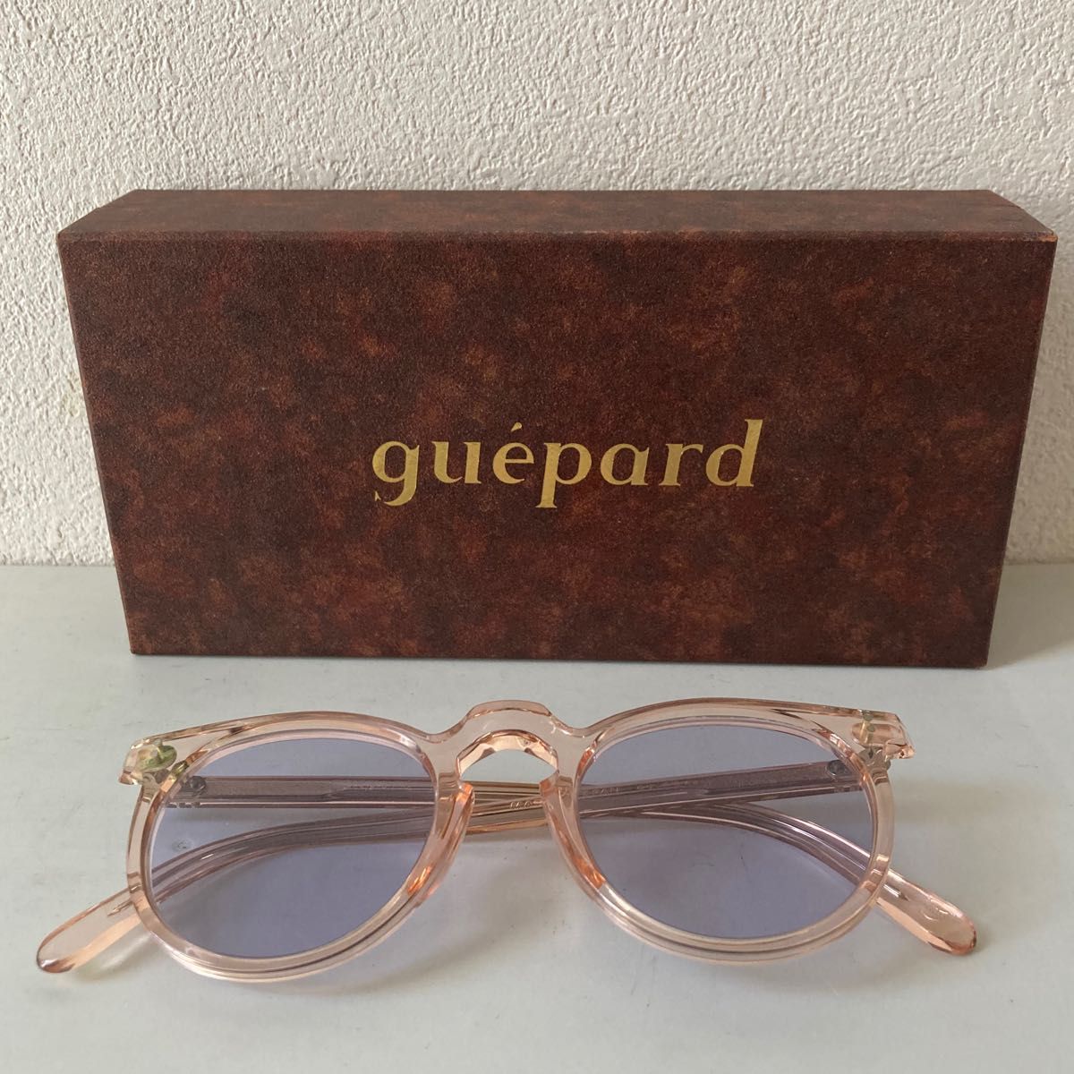quepard ギュパール サングラス　ピンク　カラーレンズ メガネ 眼鏡 アイウェア
