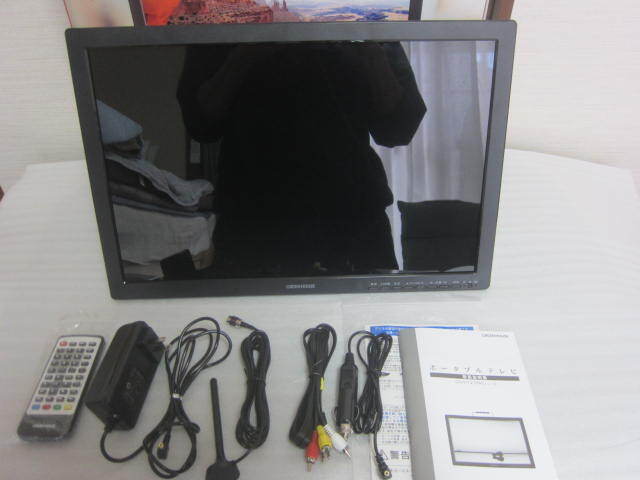 GREEN HOUSE グリーンハウス 19インチ ポータブルテレビ GH-PTV19AG -BK