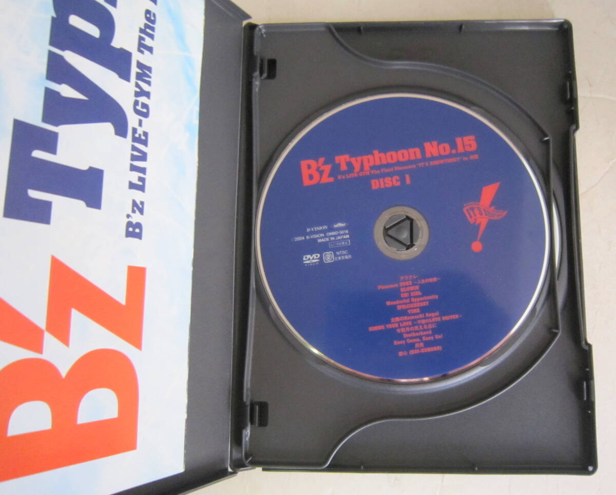 DVD B'z Typhoon No.15 LIVE-GYM The Final Pleasure "IT'S SHOWTIME !!" in 渚園 3枚組_画像3