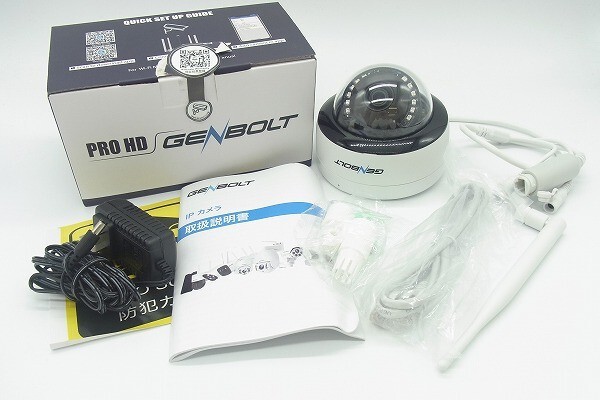 未開封品含む GENBOLT GB211H ワイヤレス監視防犯カメラドーム AI 防犯カメラ 3点 まとめ セットの画像7