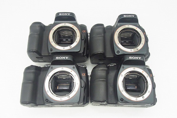 H24-4 SONY ソニー α アルファ DSLR-A100 デジタル一眼レフカメラ 4点 まとめ セットの画像1