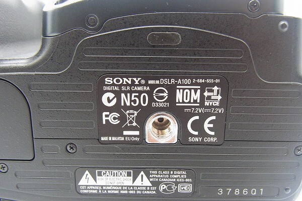 H24-4 SONY ソニー α アルファ DSLR-A100 デジタル一眼レフカメラ 4点 まとめ セットの画像5