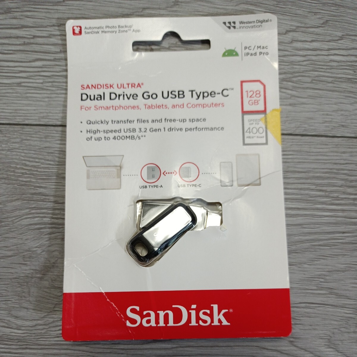 y042505fk [ текущее состояние товар ]SanDisk 128GB Ultra Dual Drive Go USB Type-C Flash Drive - SDDDC3-128G-G46