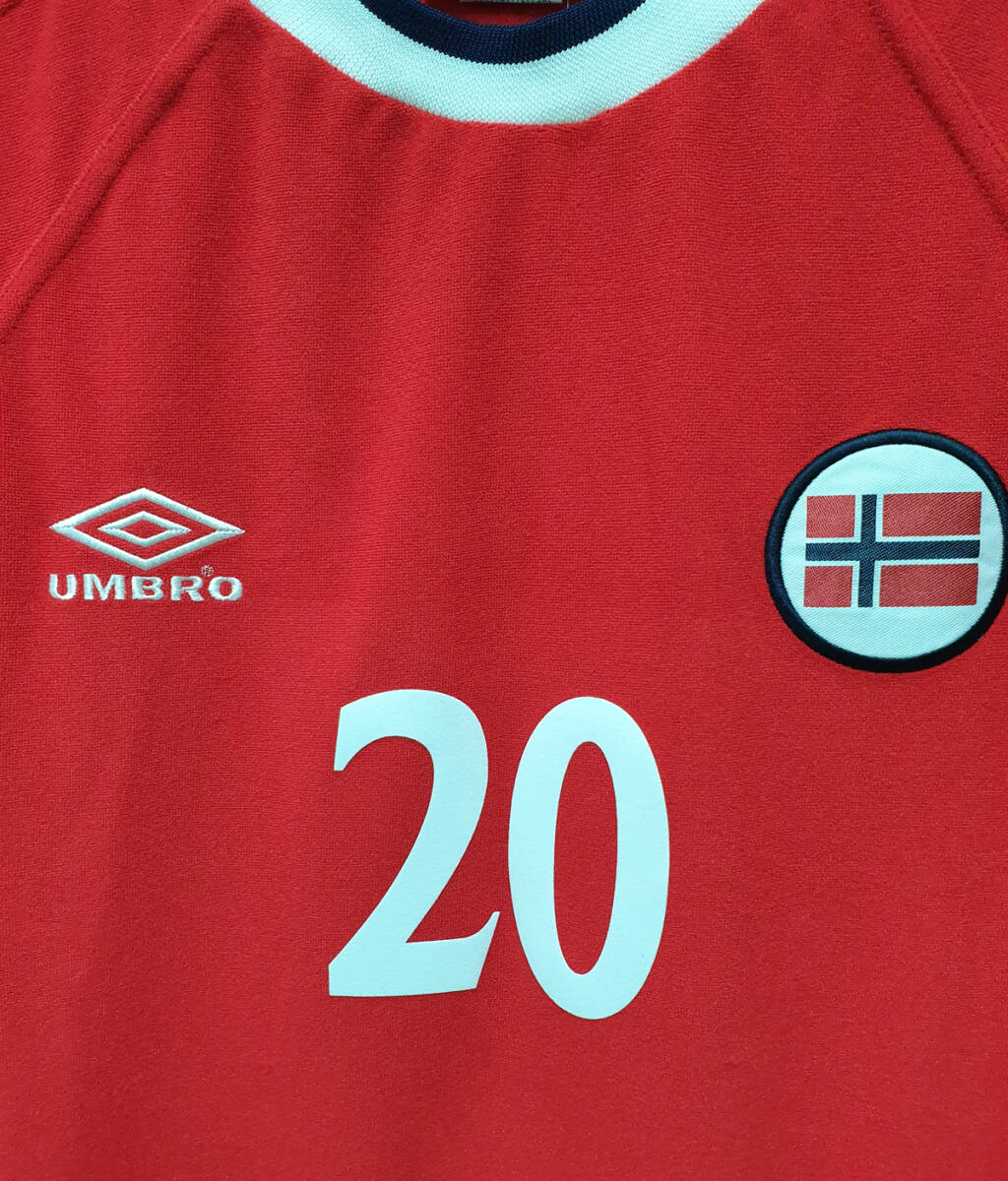 ユーロ2000 ノルウェー Norway(A)#20 オーレ・グンナー・ スールシャール 半袖 EURO 2000仕様 L_画像8