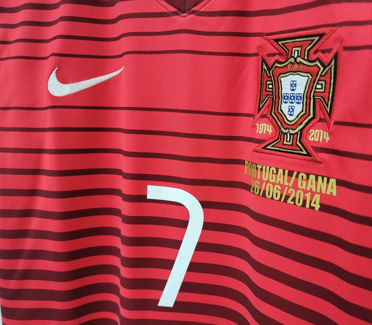 14W杯 ポルトガル(H)#7 ロナウド RONALDO 半袖 2014WC ガーナ戦仕様 NIKE正規 S_画像5