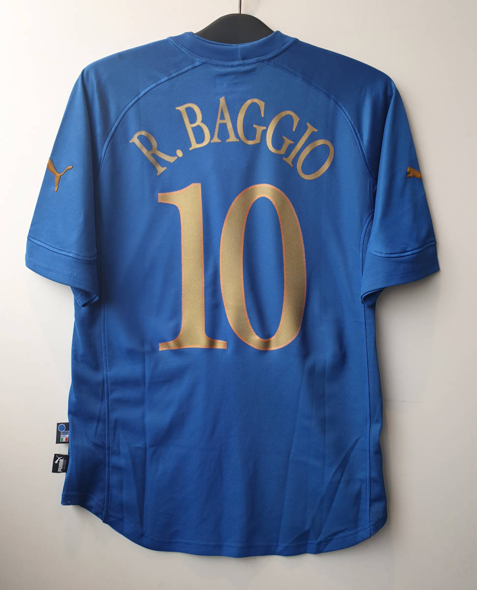 2004 イタリア(H)#10 バッジョ BAGGIO 選手用半袖 Puma正規 引退記念