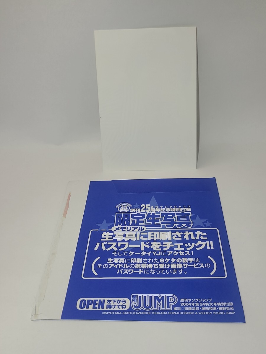 広末涼子　限定生写真　ヤングジャンプ創刊25周年記念特別付録　アイドル　女優　モデル　当時物　ブロマイド　_画像2