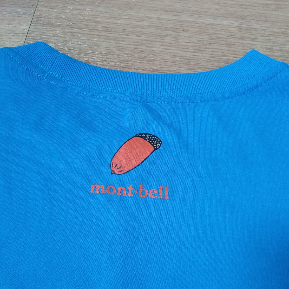 【mont-bell】モンベル kid's どんぐりTシャツ 160 ブルーの画像4