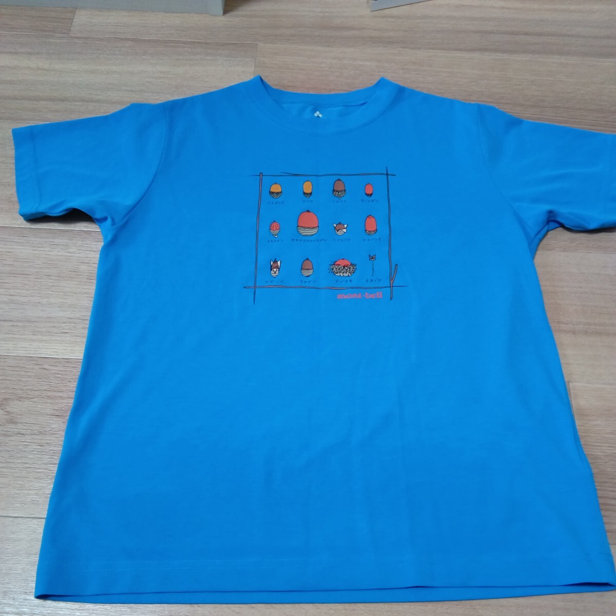 【mont-bell】モンベル kid's どんぐりTシャツ 160 ブルーの画像1