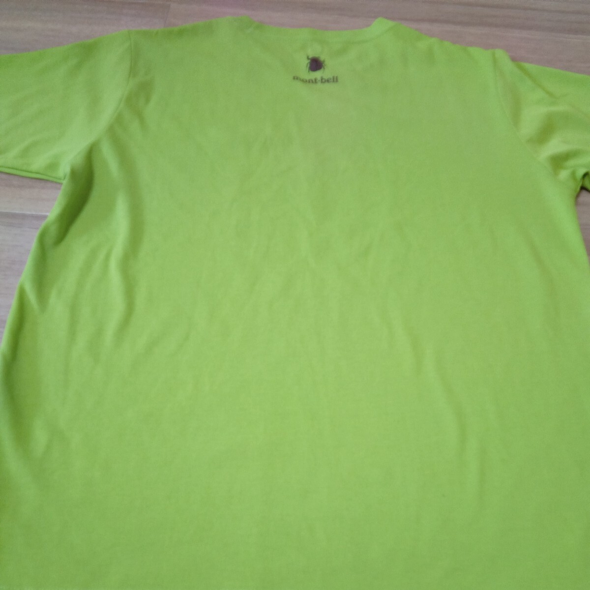 【mont-bell】モンベル kid's 昆虫Tシャツ 160 黄緑の画像3
