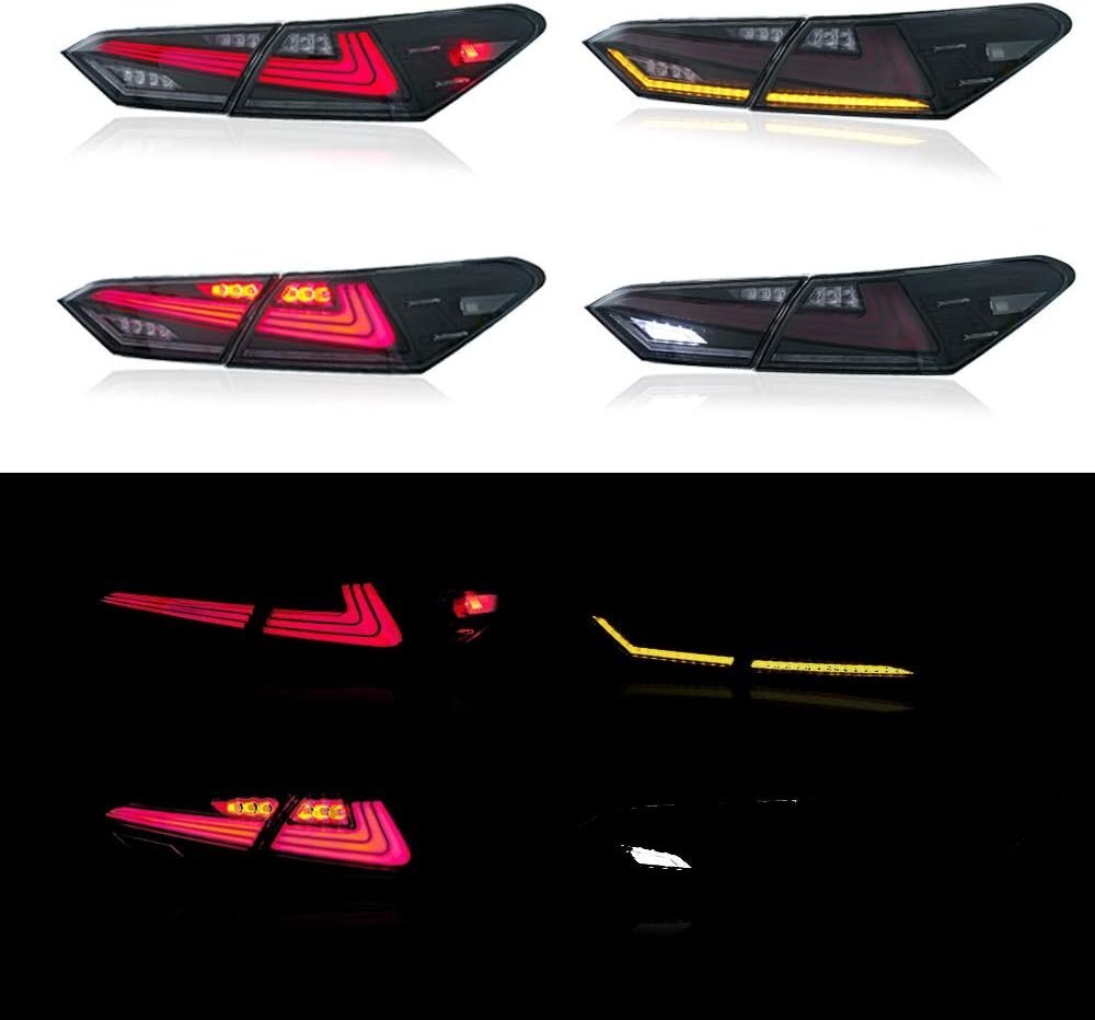 トヨタ カムリ 10代目 70系 レクサス形 テールランプ テールライト LED テールライト テールランプ リアライト 流れる ウインカー_画像5