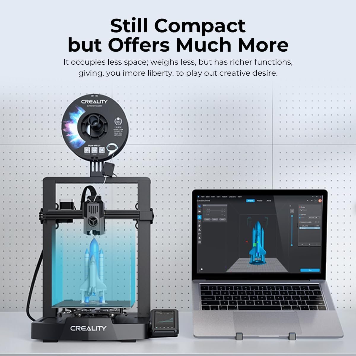 Creality Ender-3 V3 KE 3Dプリンター 新オートレベリング 高速500mm/s 改良ダイレクト式エクストルーダー 300℃高温印刷 タッチスクリー_画像3