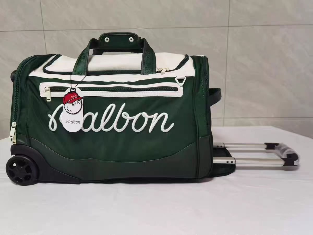 新入荷★マルボンゴルフmalborn golf キャリー付ボストンバッググリーン_画像1