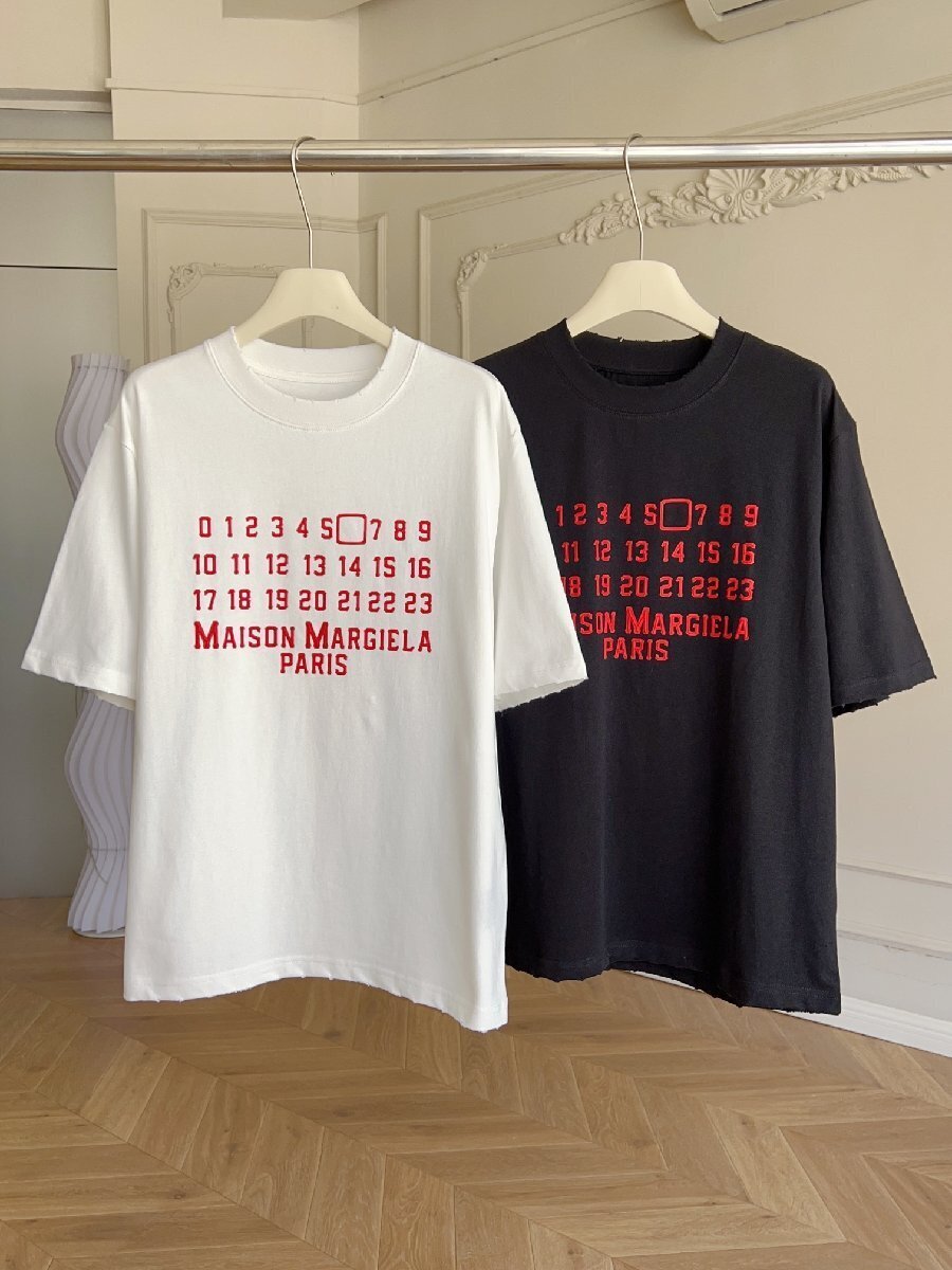 Maison Margiela マルタンマルジェラ　メンズ　Tシャツ　半袖　数字ロゴ　丸首　男女兼用　S-L　サイズ選択可能　MM6_画像3