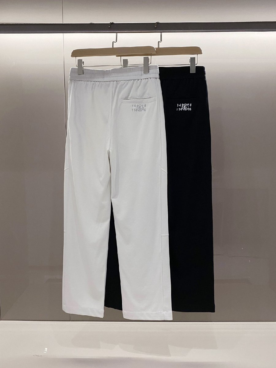Maison Margiela マルタンマルジェラ メンズ　パンツ　ズボン スラックス コットン ゴムウエスト M-4XL サイズ選択可能 MM6 ホワイト_画像1