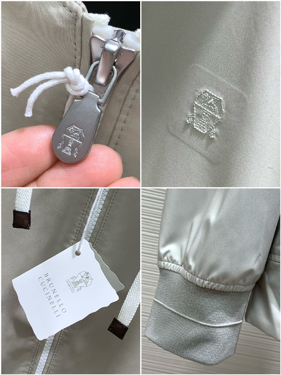 ブルネロクチネリ　BRUNELLO CUCINELLI メンズ　ジャケット　パカー　防水加工　フード付き　ロゴ有り　48-56　サイズ選択可能_画像8