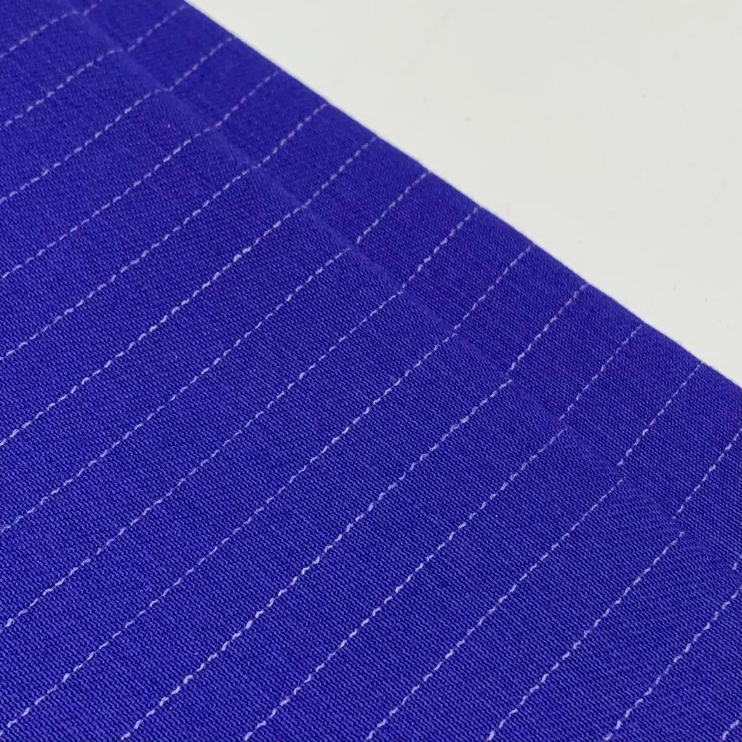 E10 ステッチストライプ 3ｍ ブルー系 綿100％ 生地 日本製の画像8