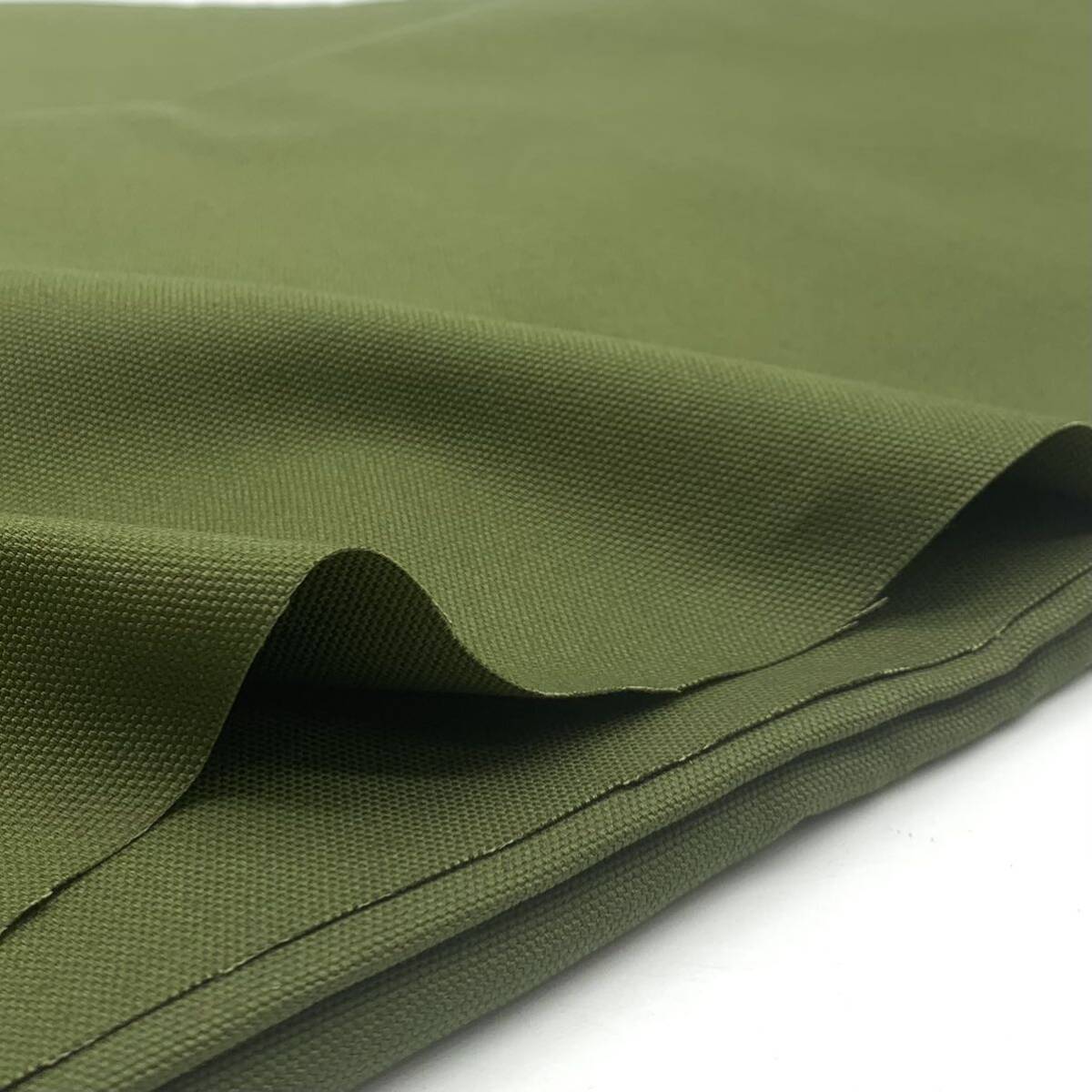 xw410 キャンバス 3m モスグリーン 綿 100% ハンドメイド 服飾雑貨 ソフト帆布 11号 緑色 日本製の画像3