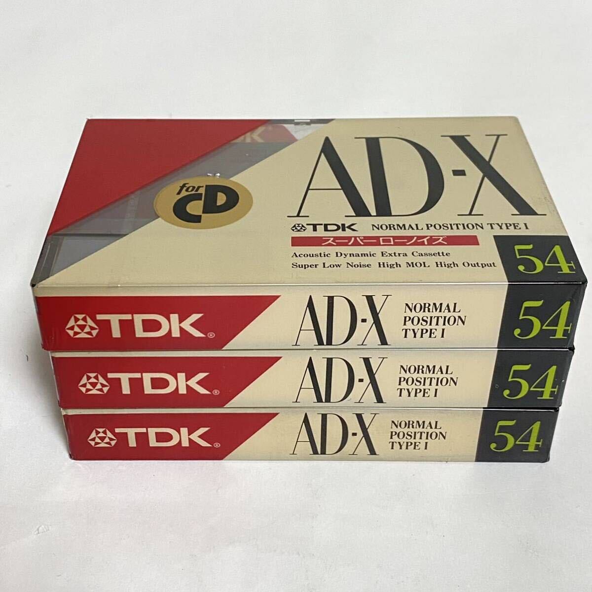 【未開封】TDK AD-X 54 3本セット ノーマルポジション カセットテープ NORMAL POSITION TYPE-Ⅰ for CDの画像3