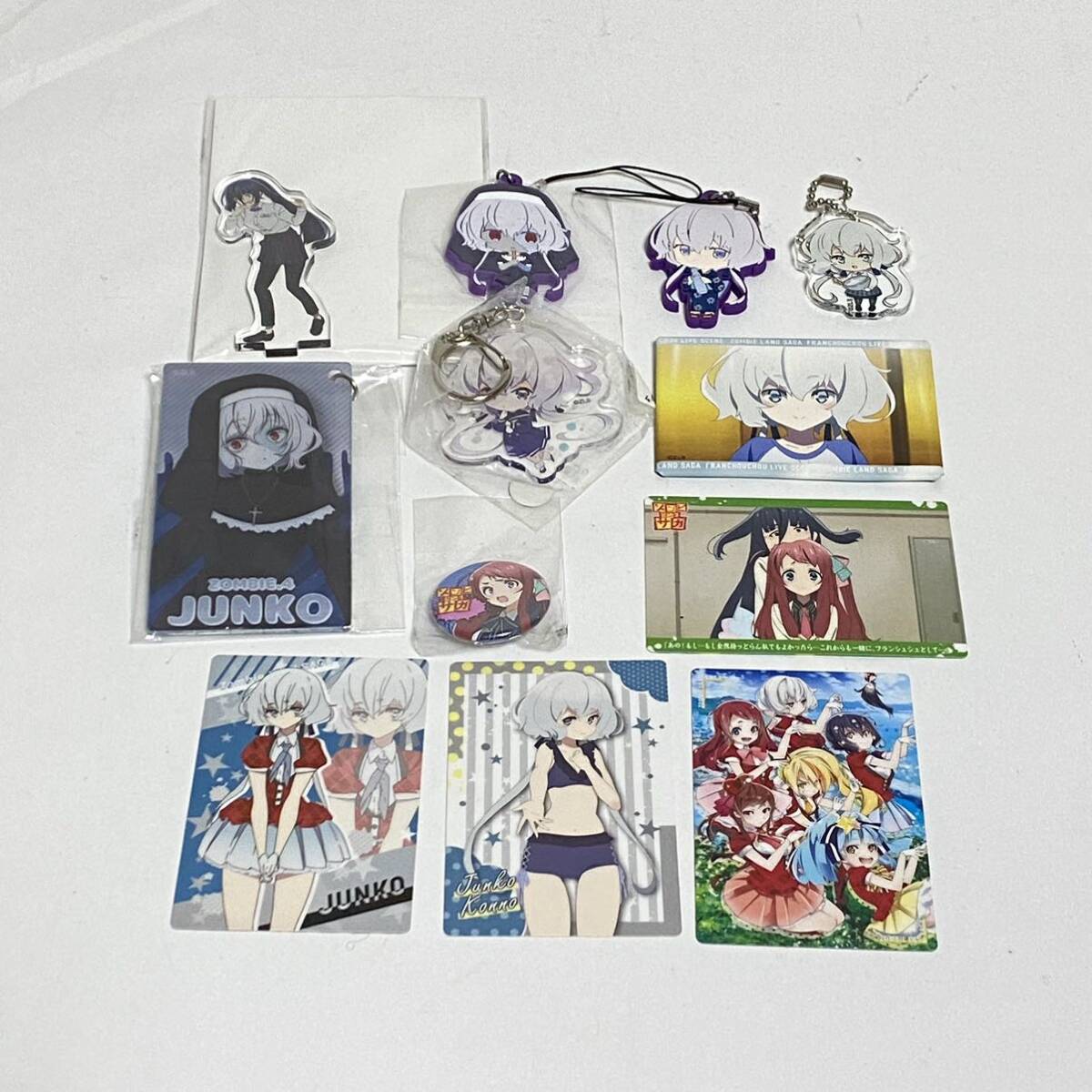 zombi Land SaGa goods set sale zon SaGa acrylic fiber key holder acrylic fiber stand Raver strap card unopened equipped Konno original . other 