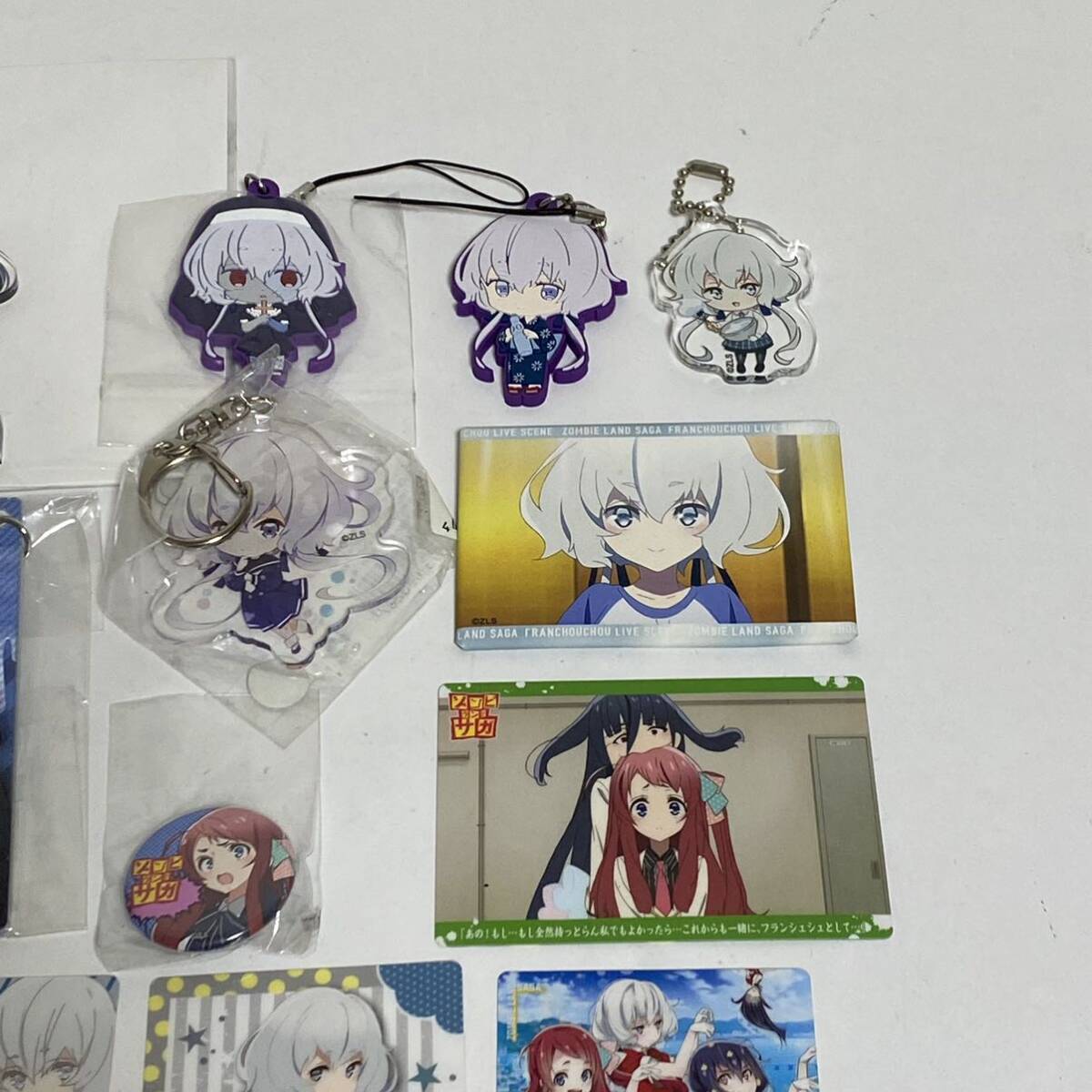 zombi Land SaGa goods set sale zon SaGa acrylic fiber key holder acrylic fiber stand Raver strap card unopened equipped Konno original . other 